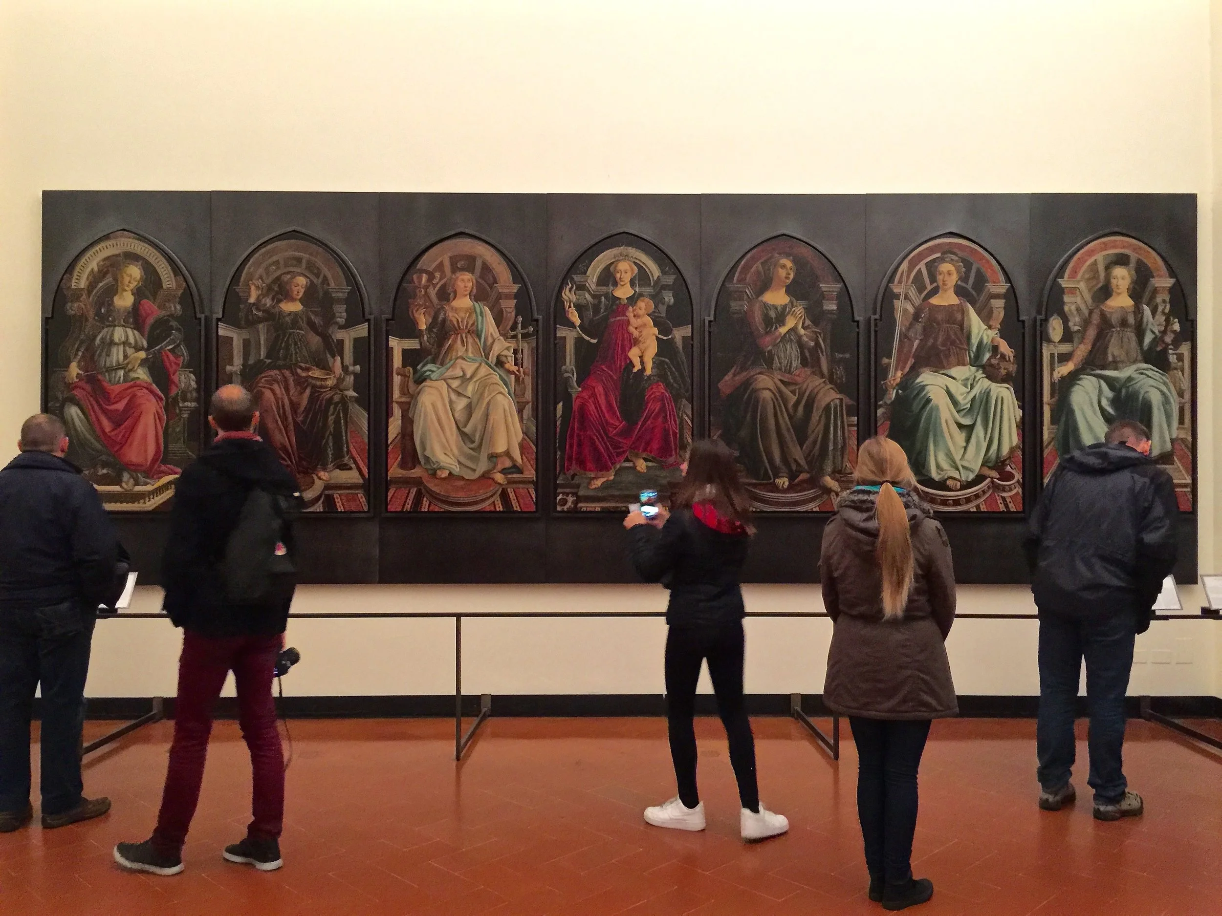 Page 131: Uffizi Gallery, Seven Virtues, commissioned to Piero del Pollaiolo (1470)