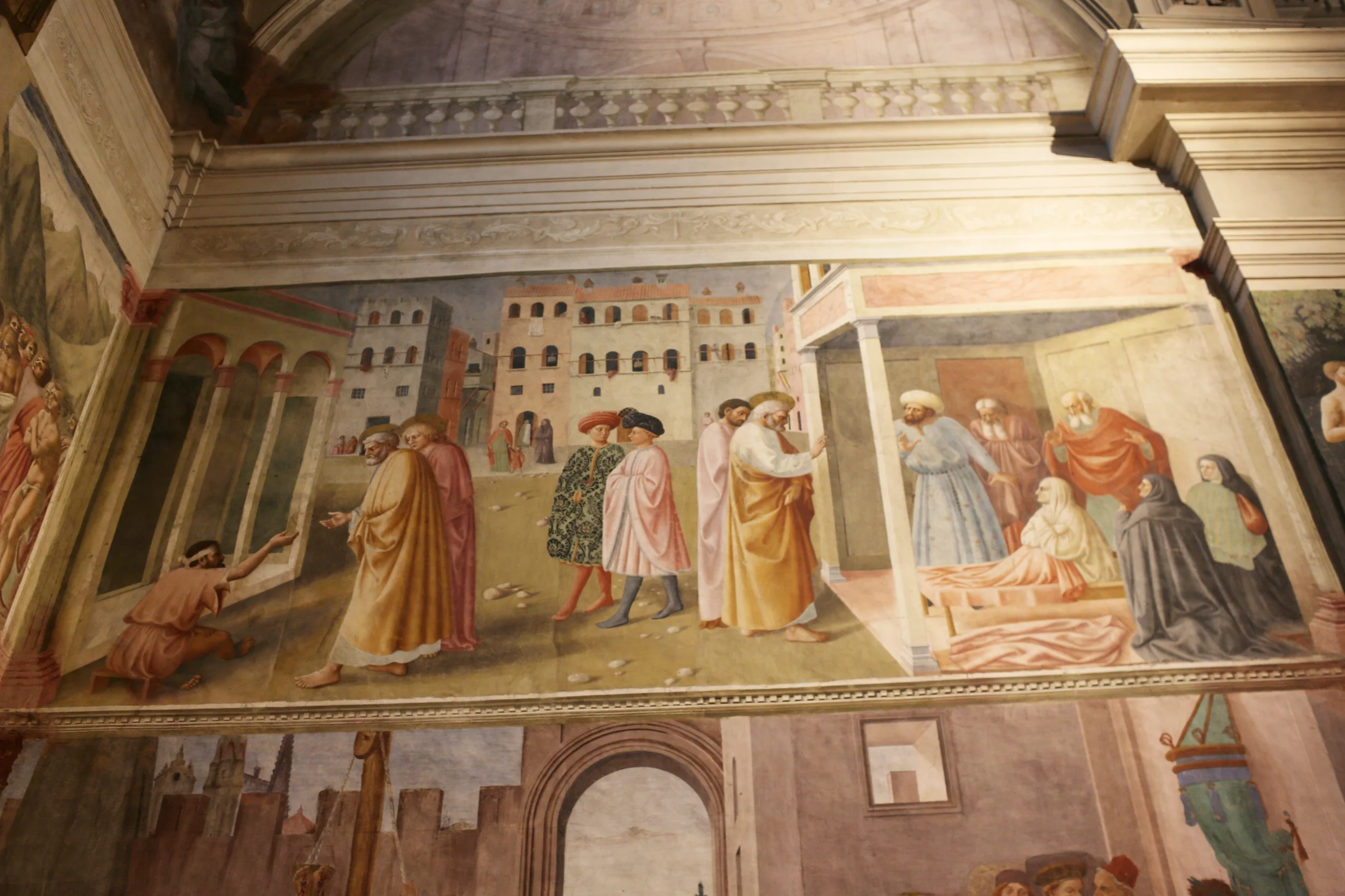 Page 67: Peter heals the lame man and raises Tabith from the dead, Brancacci Chapel