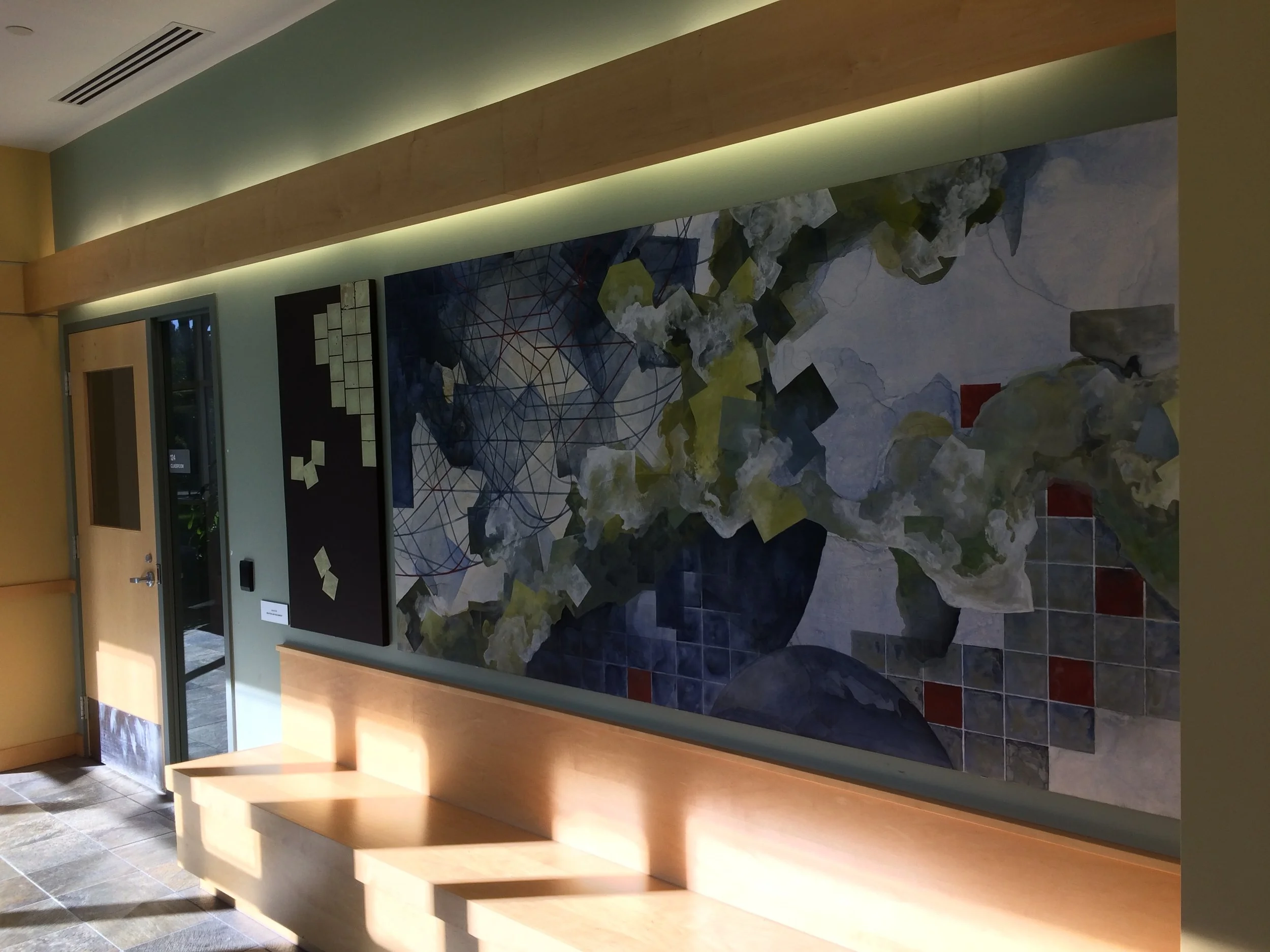 Page 223: Wall mural in new Science Center