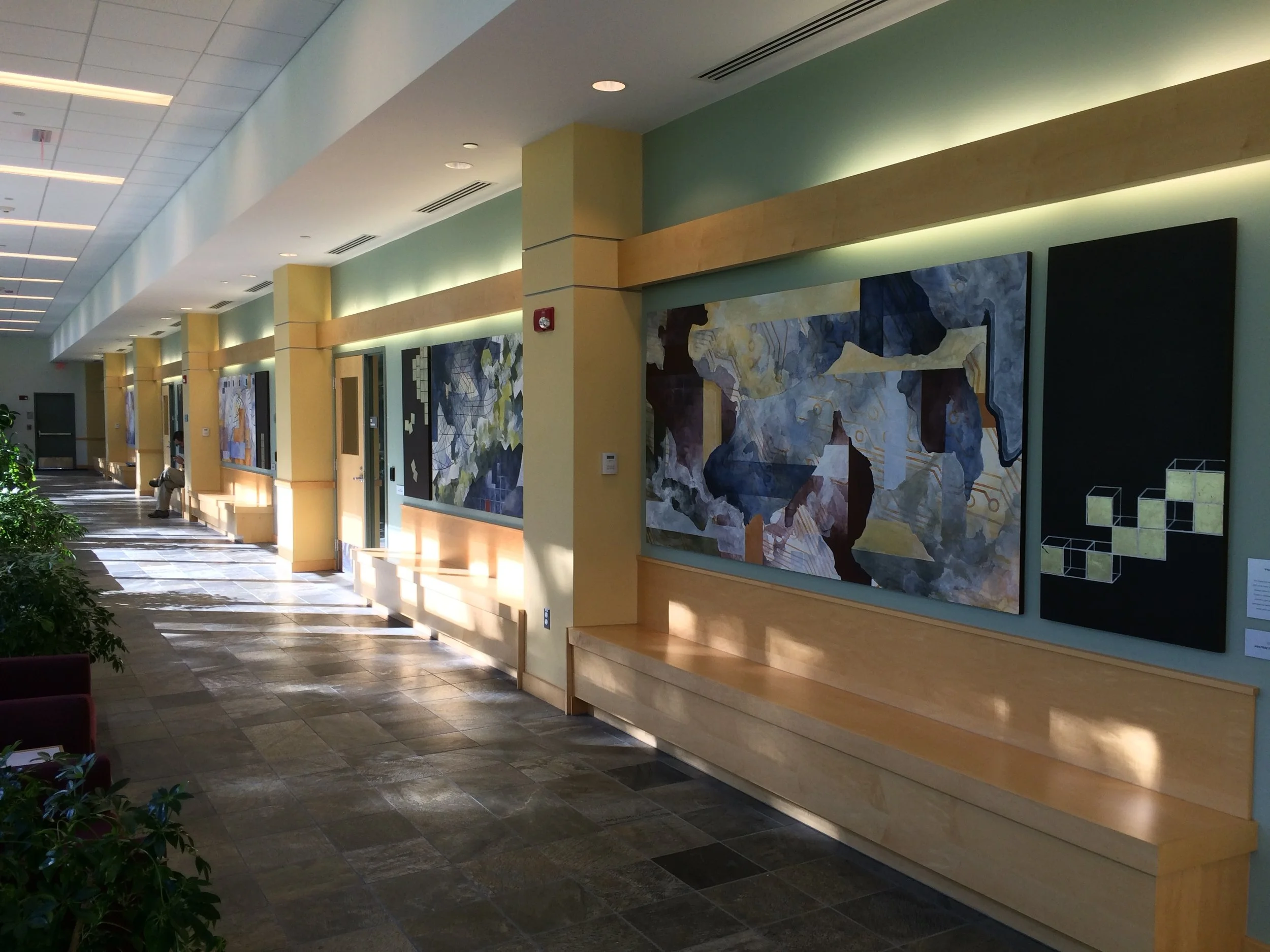 Page 222: Commissioned wall mural in the new Science center