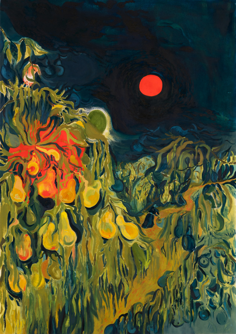 2_DMilbrath_RedMoonInTheOrchard_OilOnLinen_2017_41x58.5in_JC_Cropped_LR.jpg