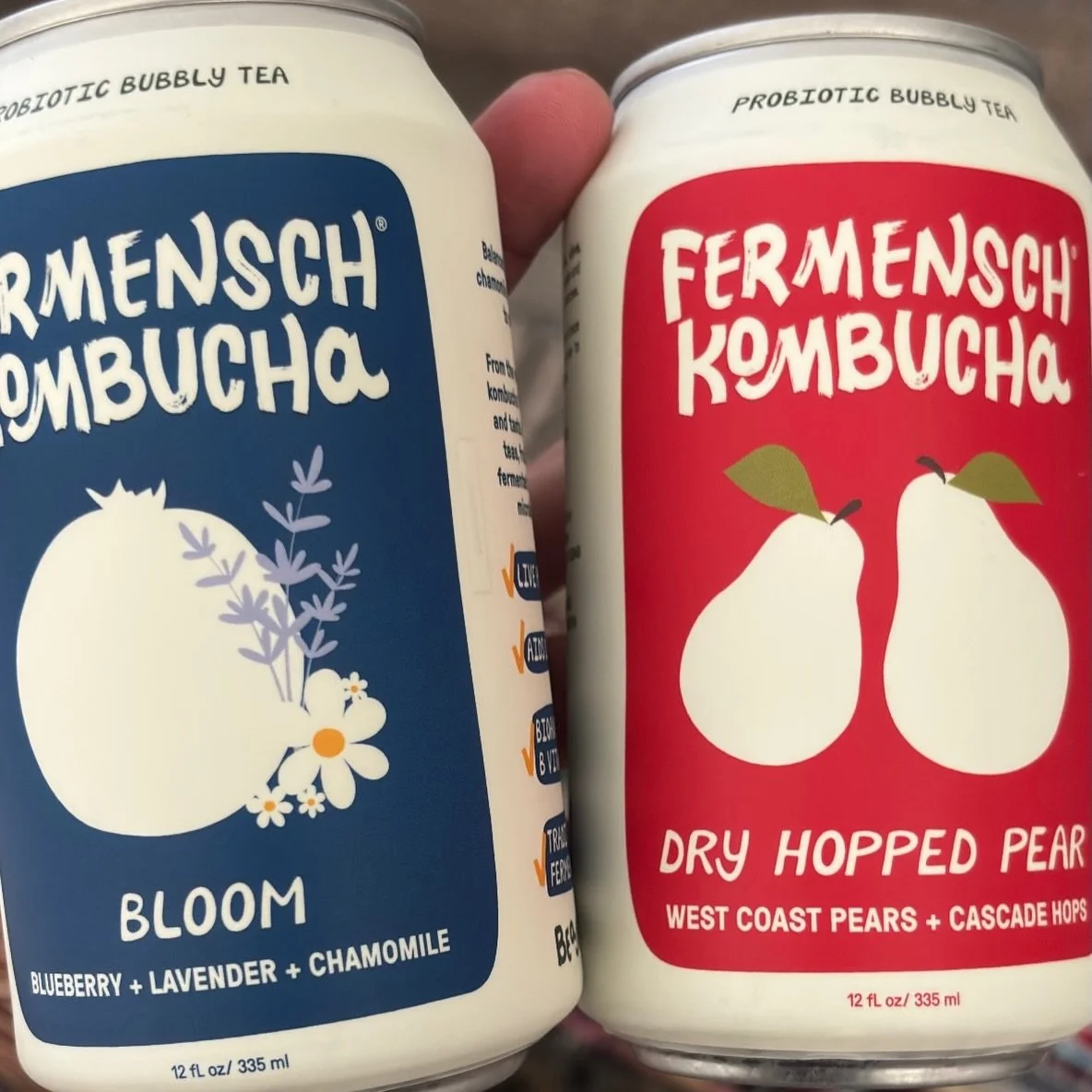 Brighten up your day with our canned kombucha! 🌈