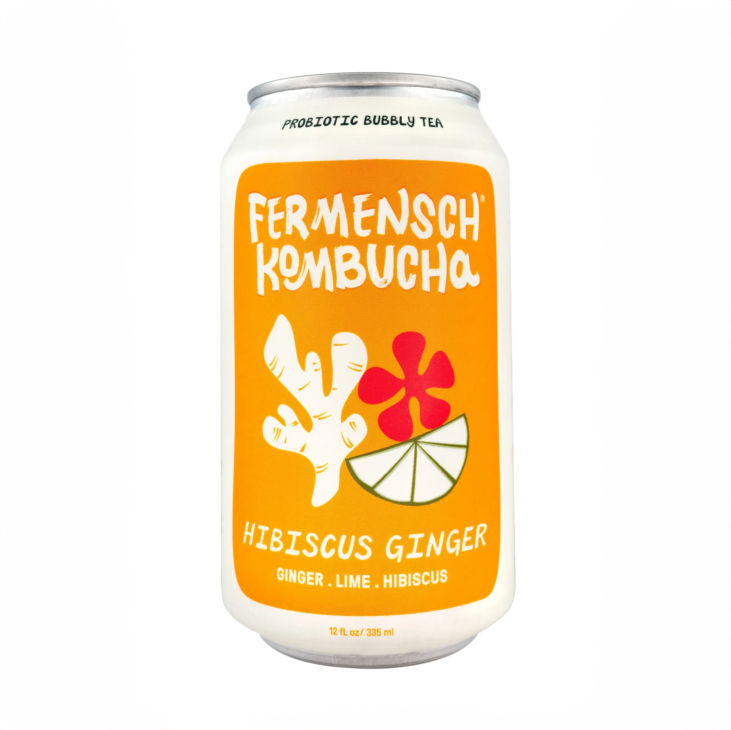 Hibiscus Ginger Front of can- Fermensch Kombucha.jpg