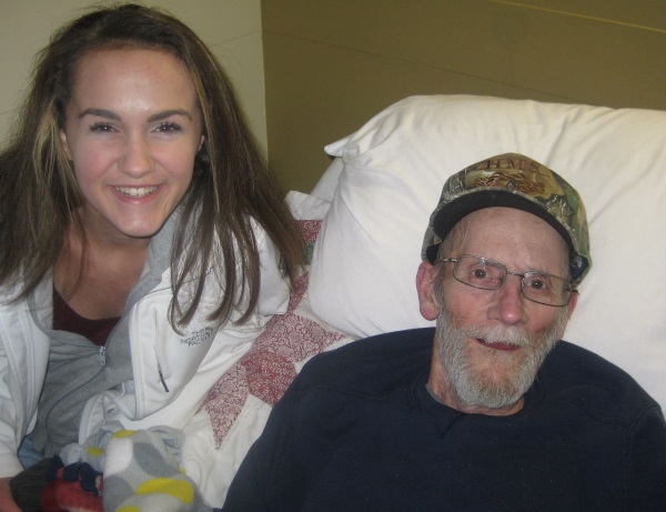 Hunter and Larry, Valley Care and Rehab's December Stars of the Month