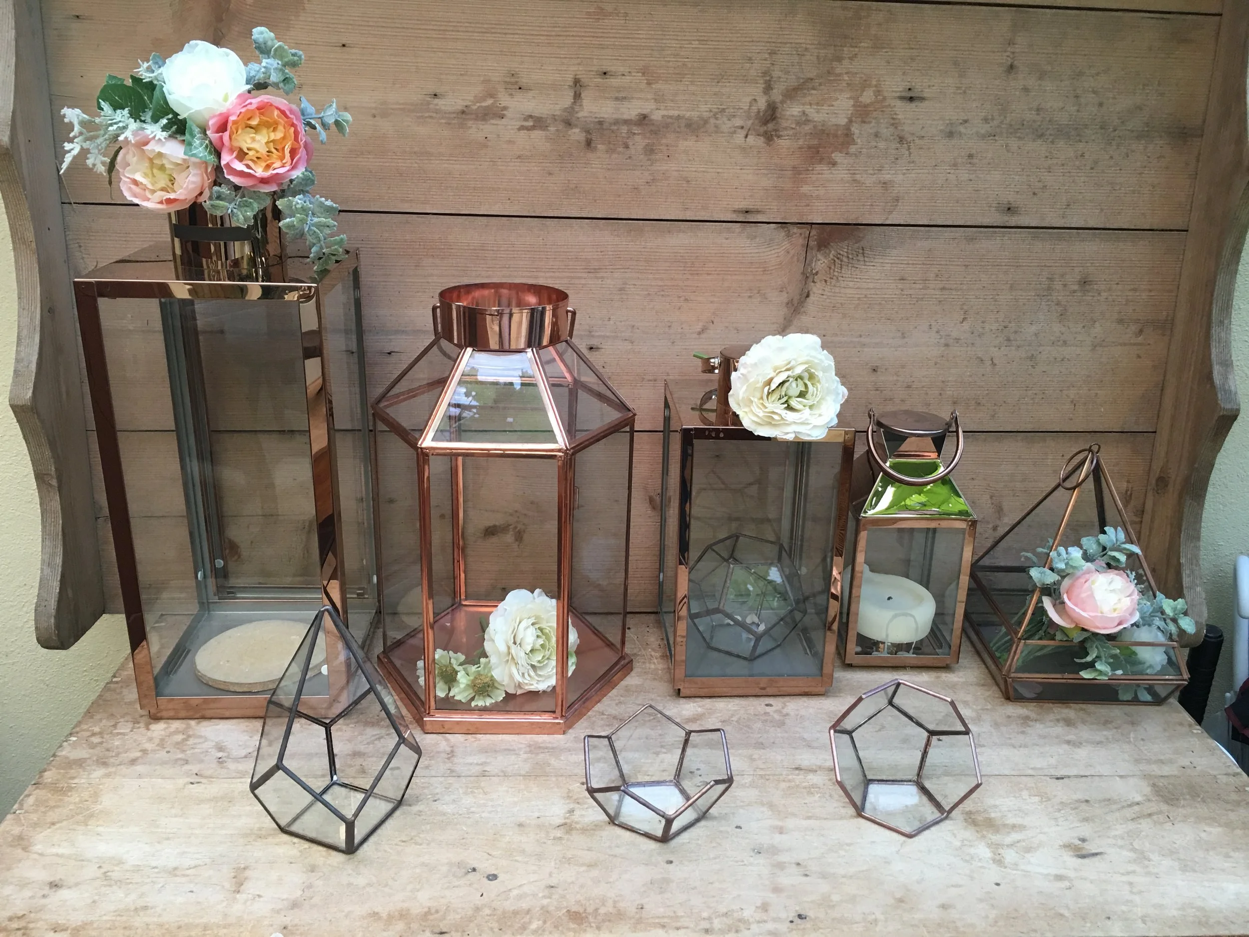 Copper Lanterns &amp; Terrariums