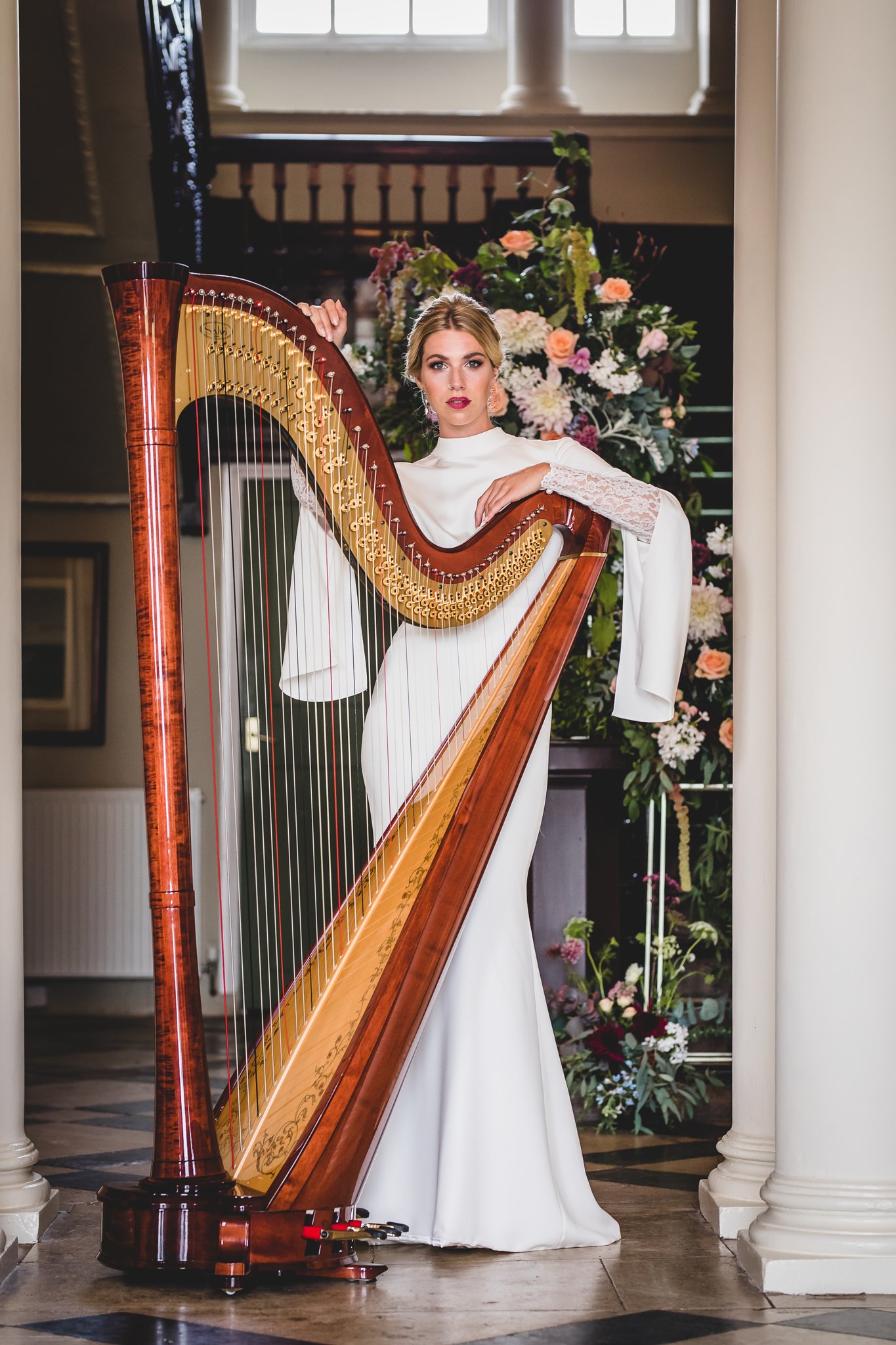 Autumn Wedding Harpist Somerset 