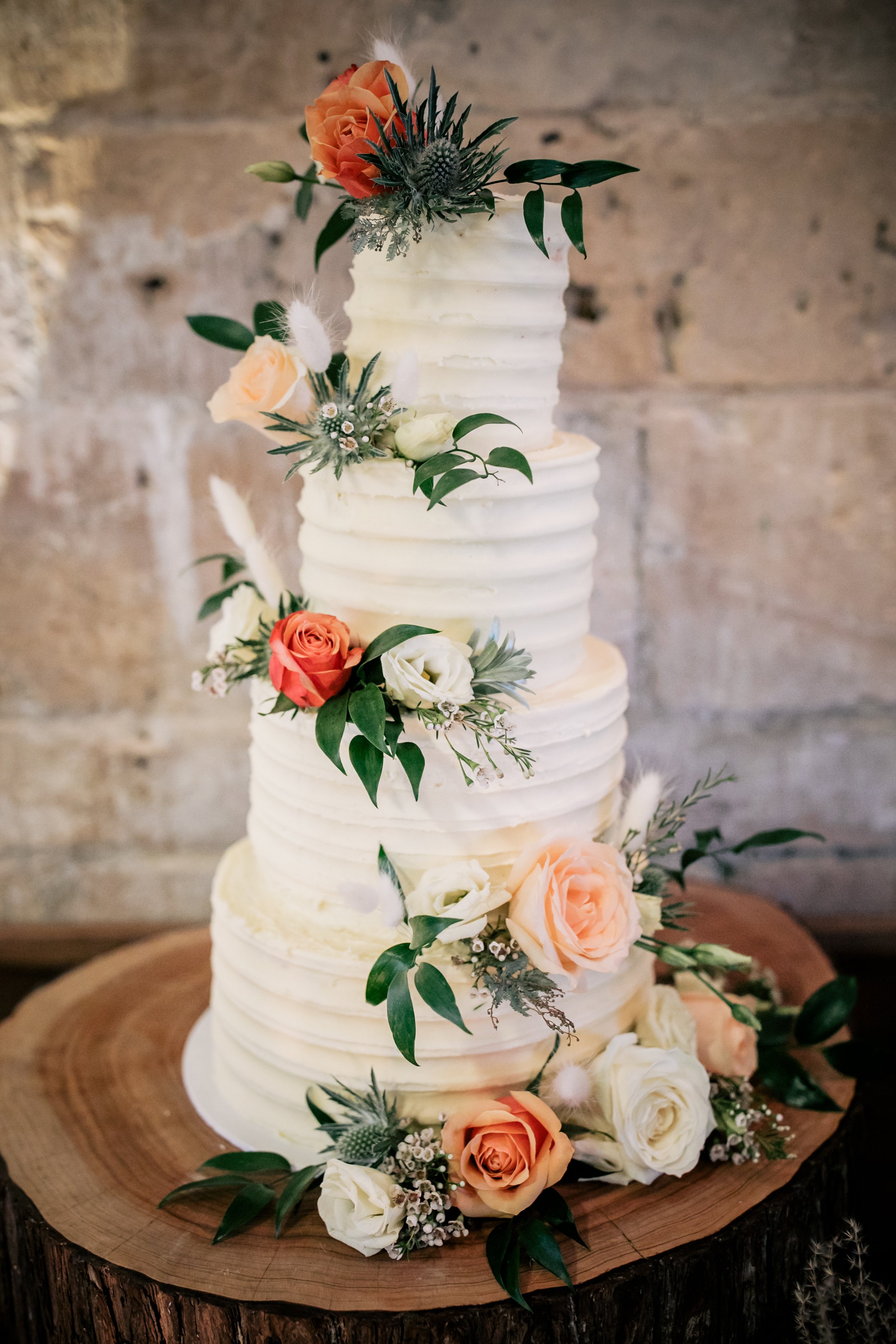 Autumn Barn Wedding Decor Wedding Cake 
