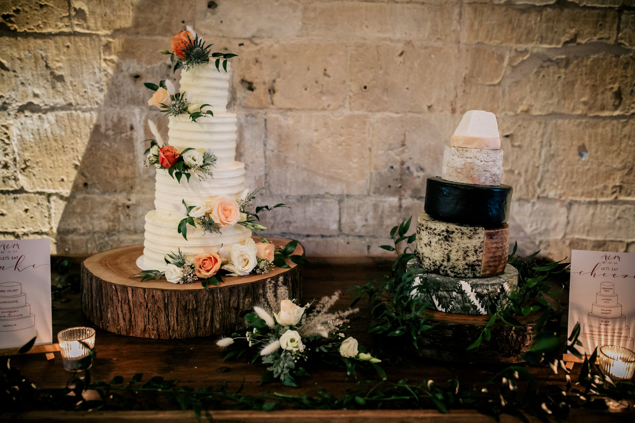 Autumn Barn Wedding Cake Styling 
