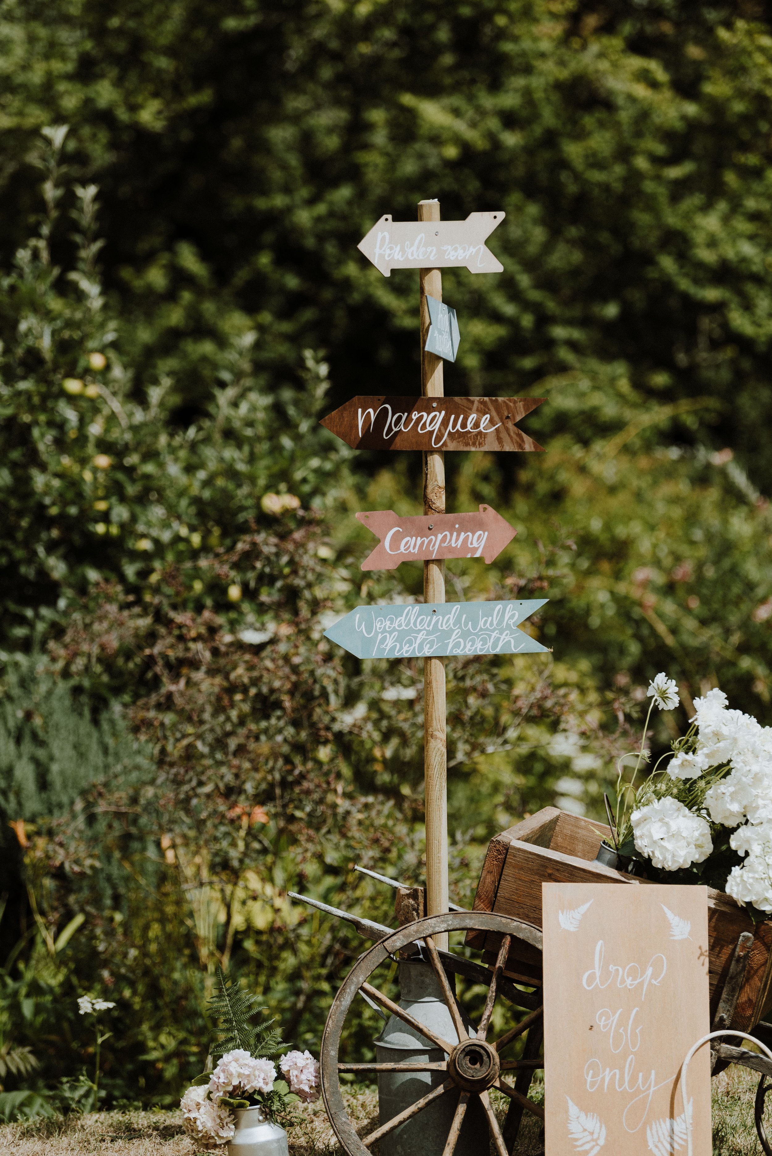 Wedding signage 