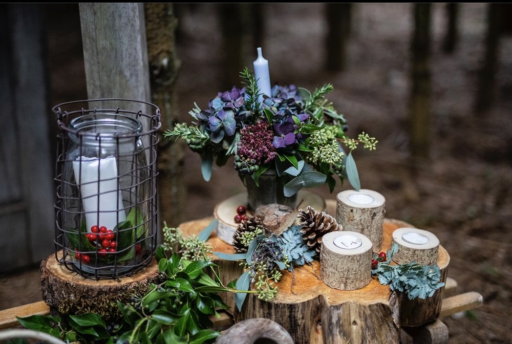 Rustic wooden lantern for hire 