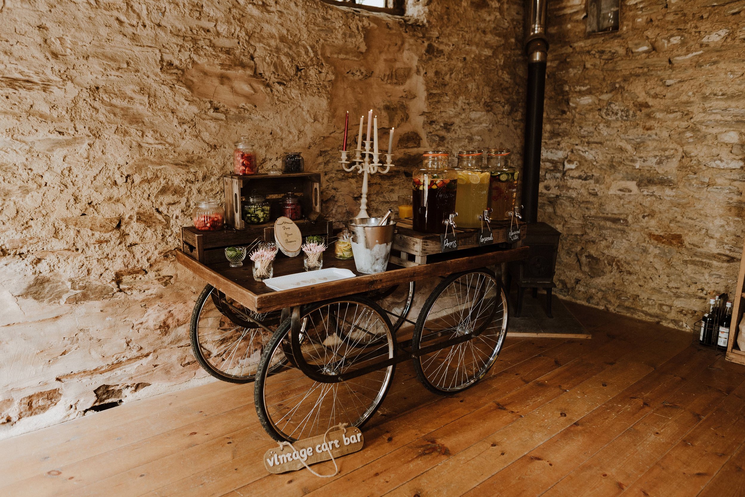 Indian Cart Bar Marquee Wedding 