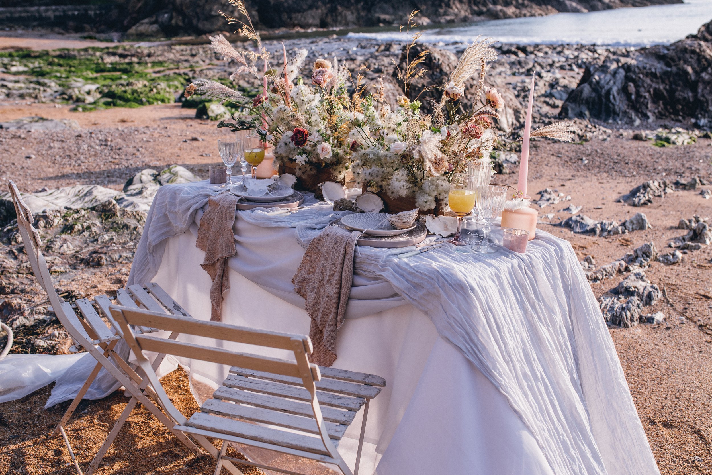 Wedding Elopement Beach Decor Inspiration 