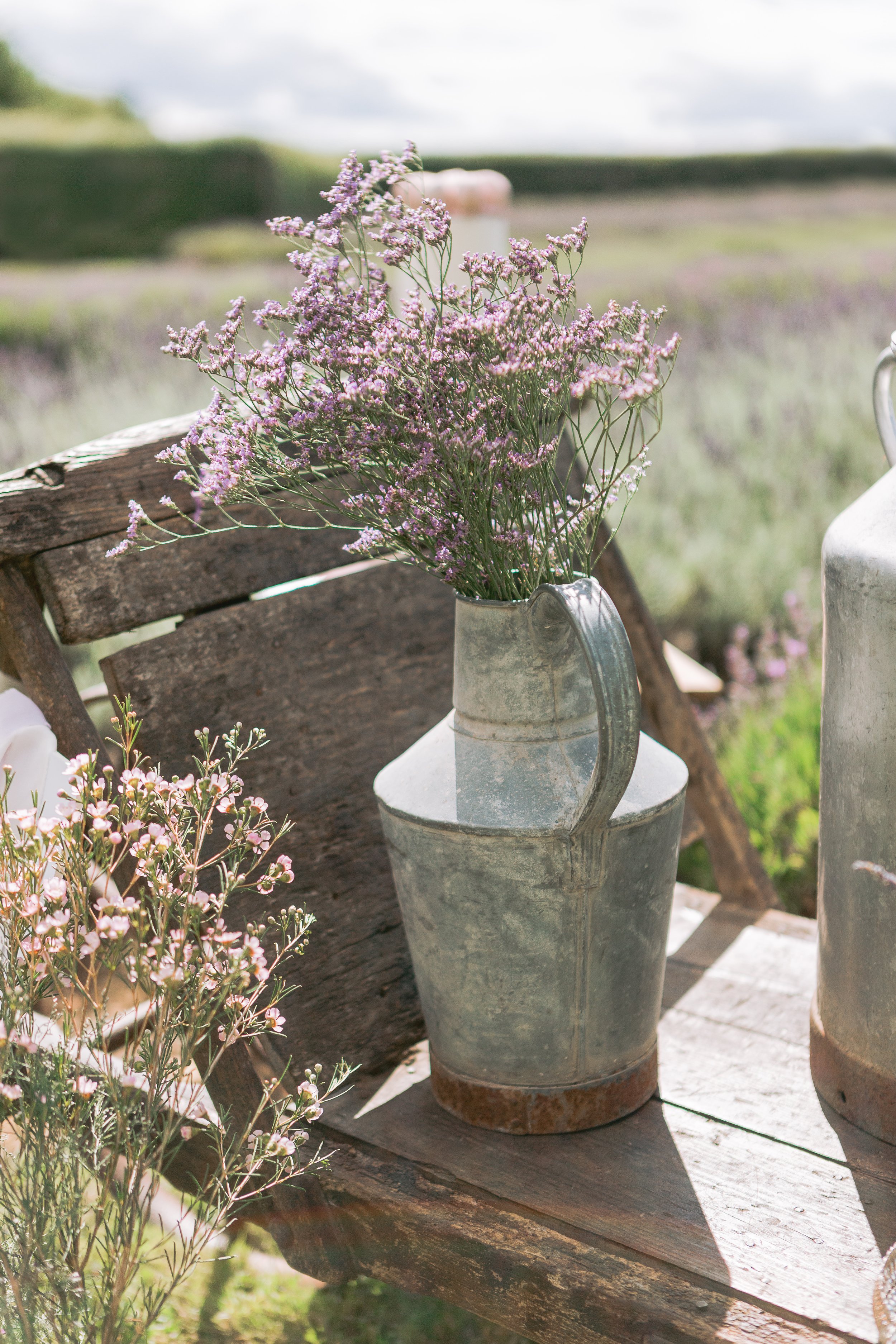 French Vintage Hire Milk Churns &amp; Vintage Jugs 