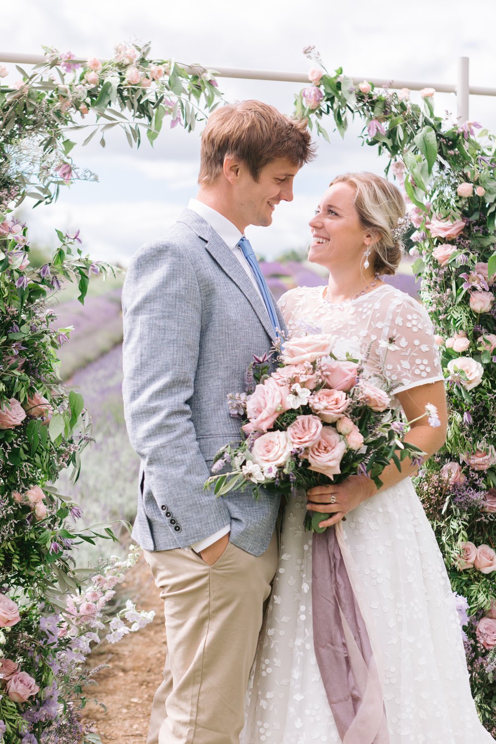 Lavender Fields Wedding Gown