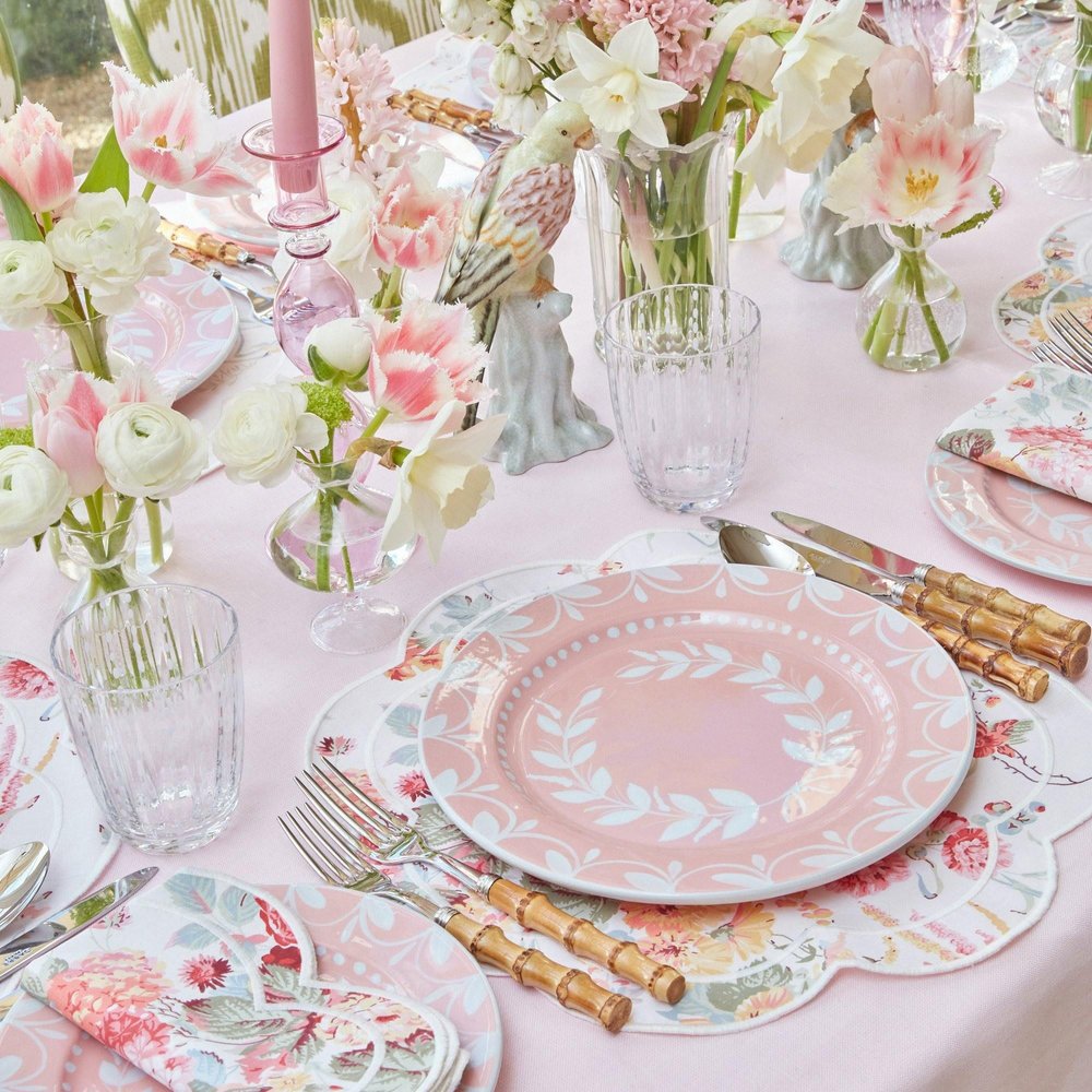 Easter wedding pastel coloured tablescape 