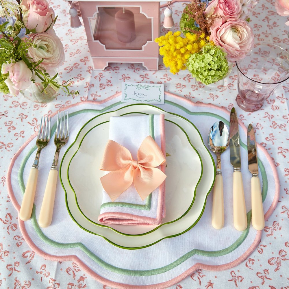 Easter wedding pastel coloured tablescape 