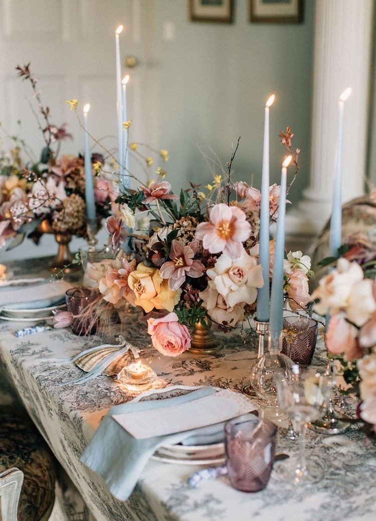Pastel Wedding spring colours table design