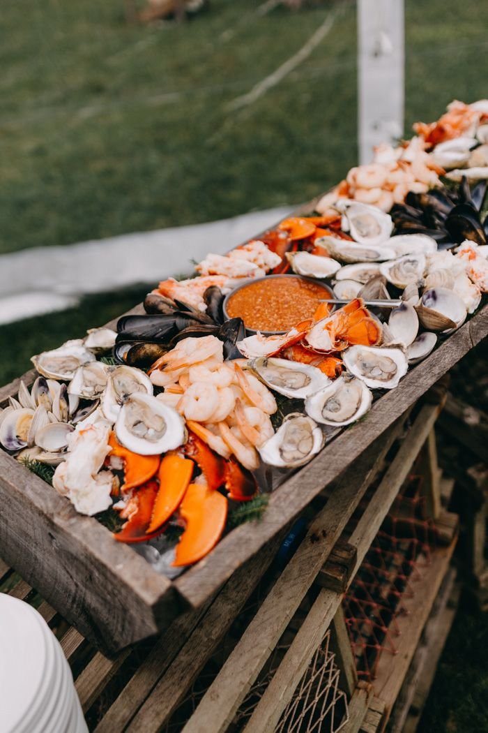 Barn Wedding Seafood Bar Ideas 
