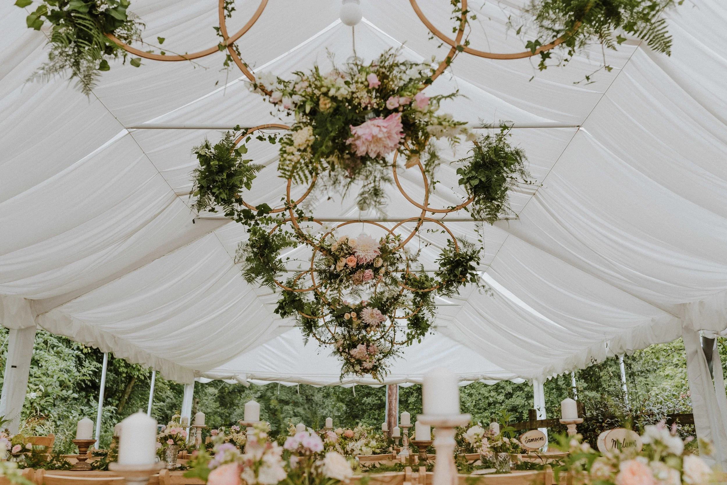 Exmoor Woodland Marquee Wedding Styling with Rustic Decor  Touches - Featured Rock My Wedding