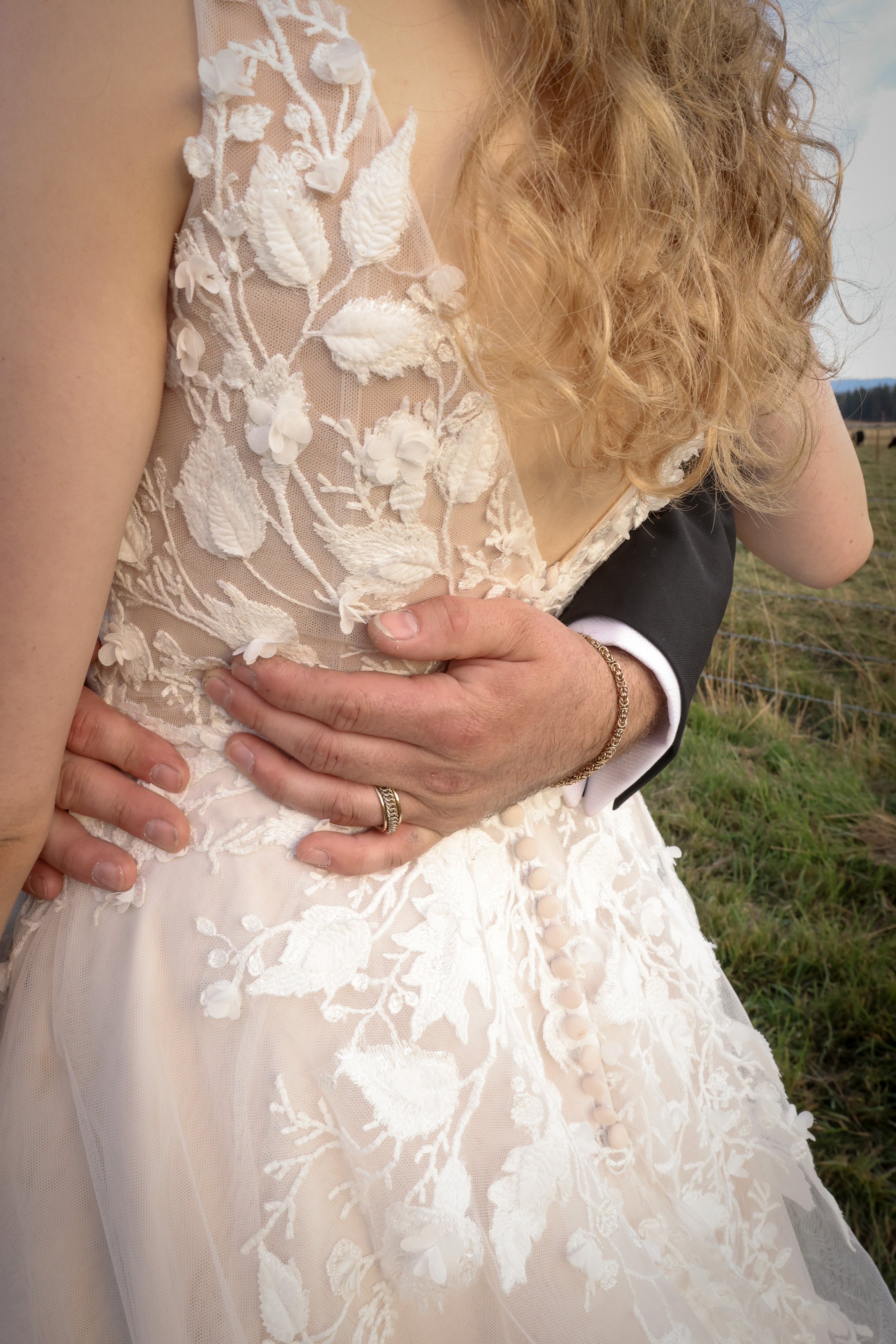 Bridal Dress Back Detail