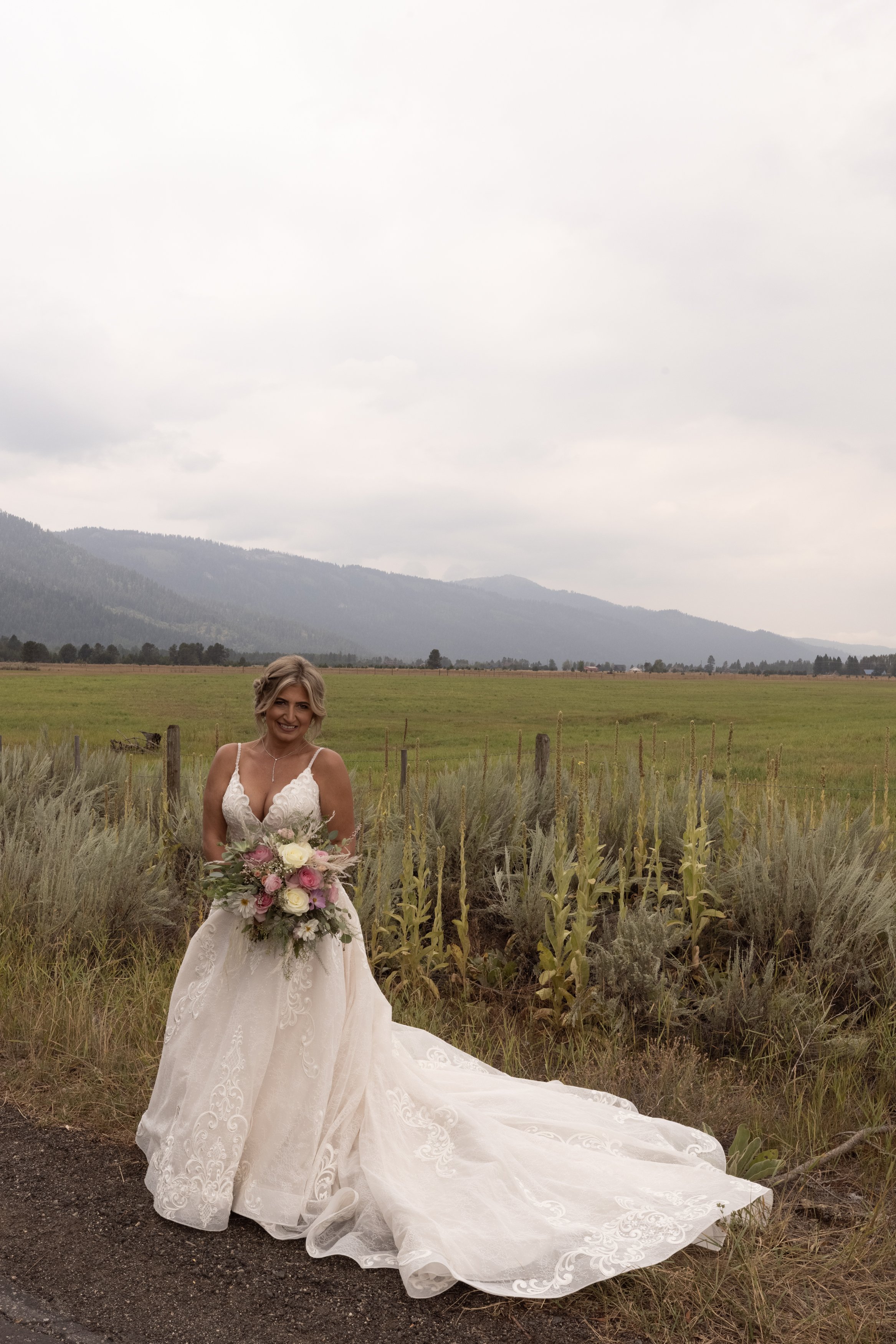 Bride in Field