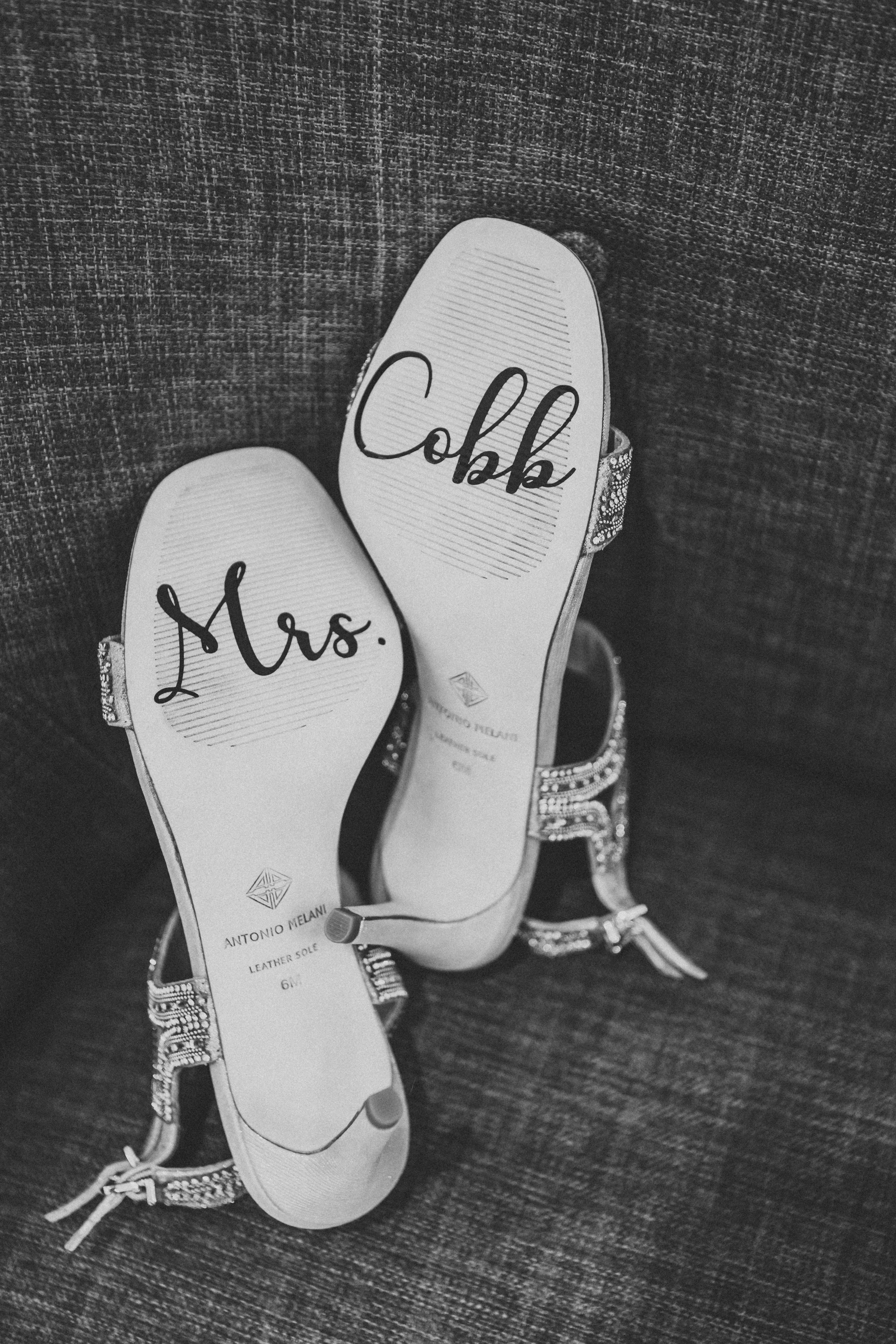 Mrs. Cobb wedding shoes