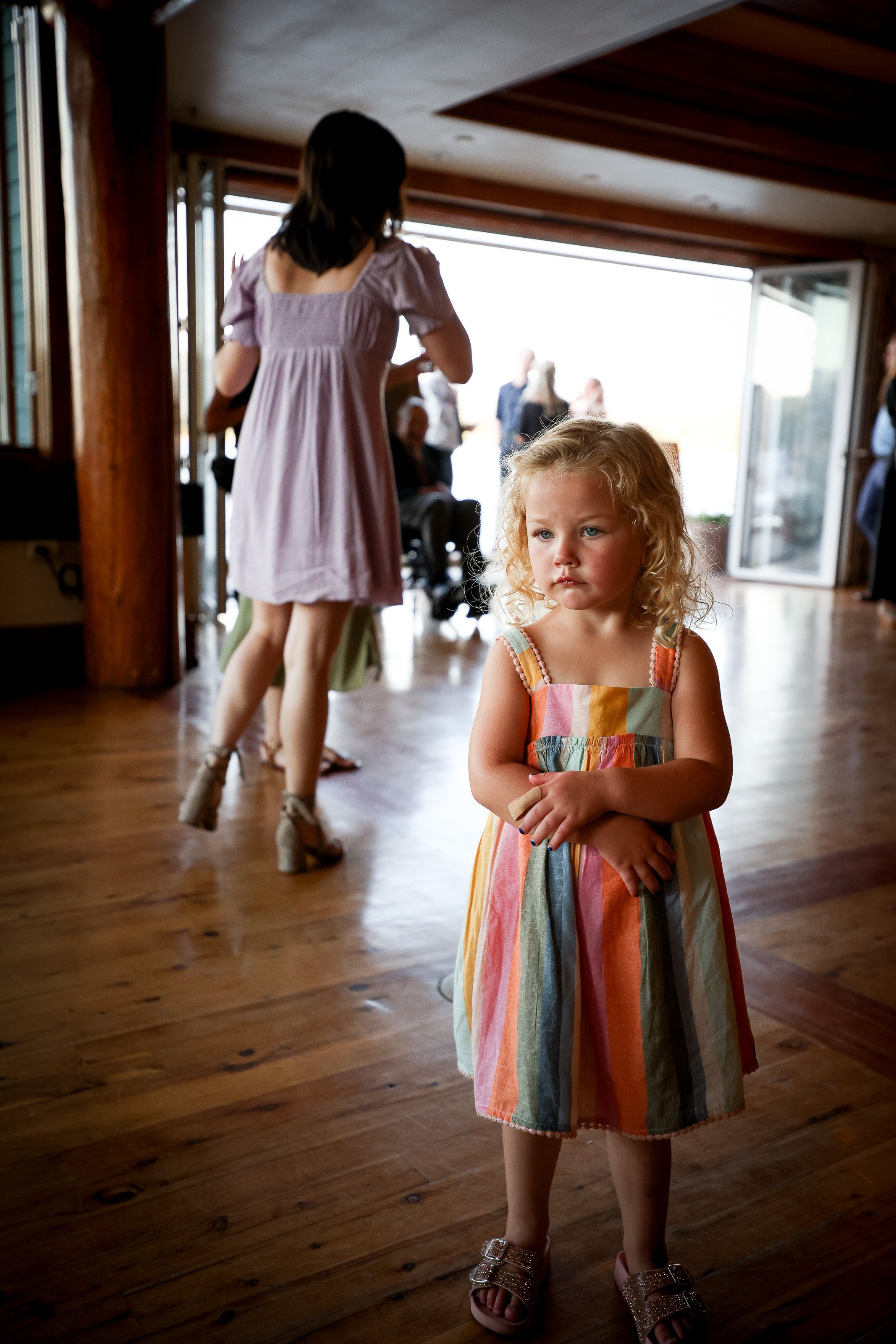 Young girl at reception