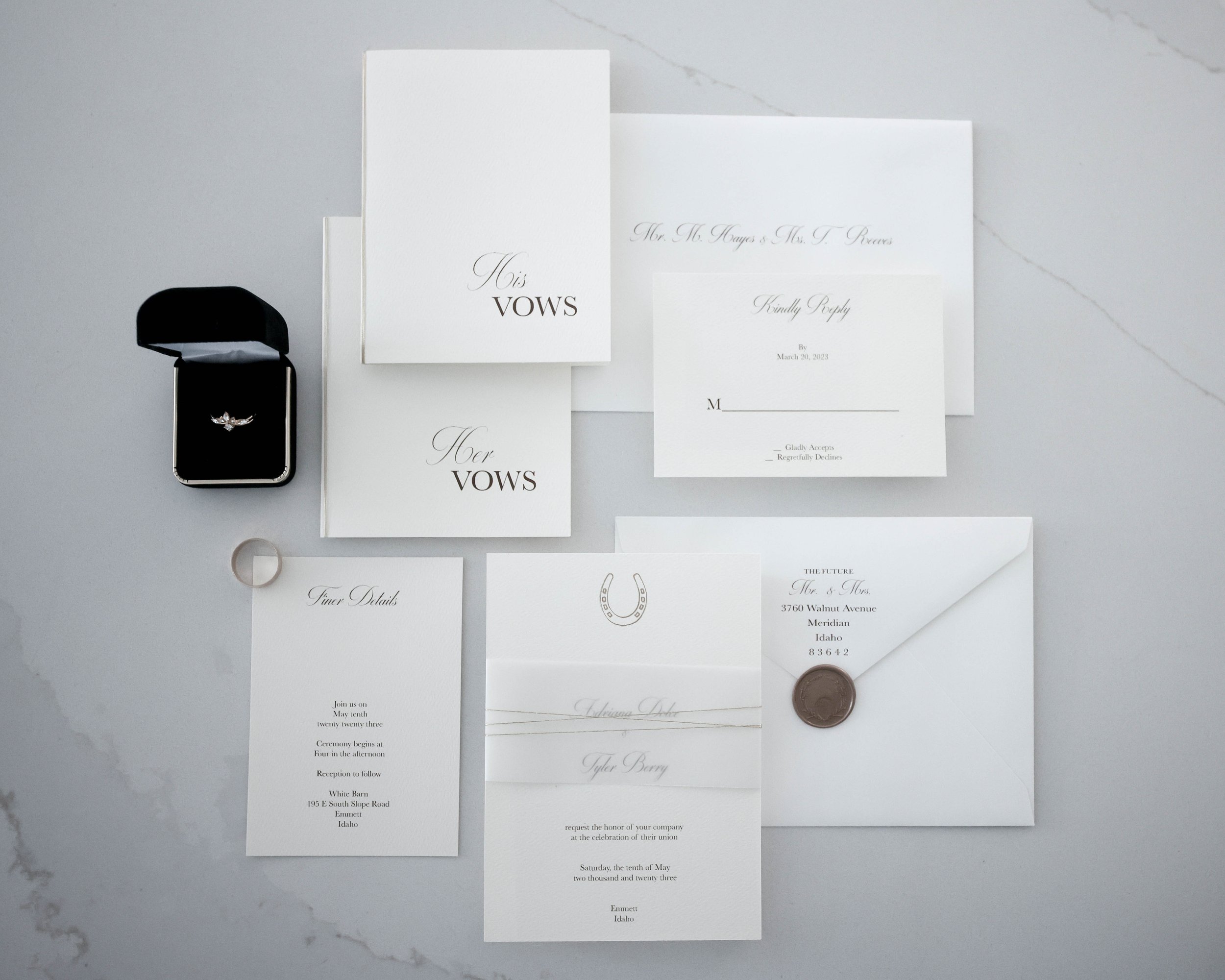 Wedding Invitations and Ring (Copy)