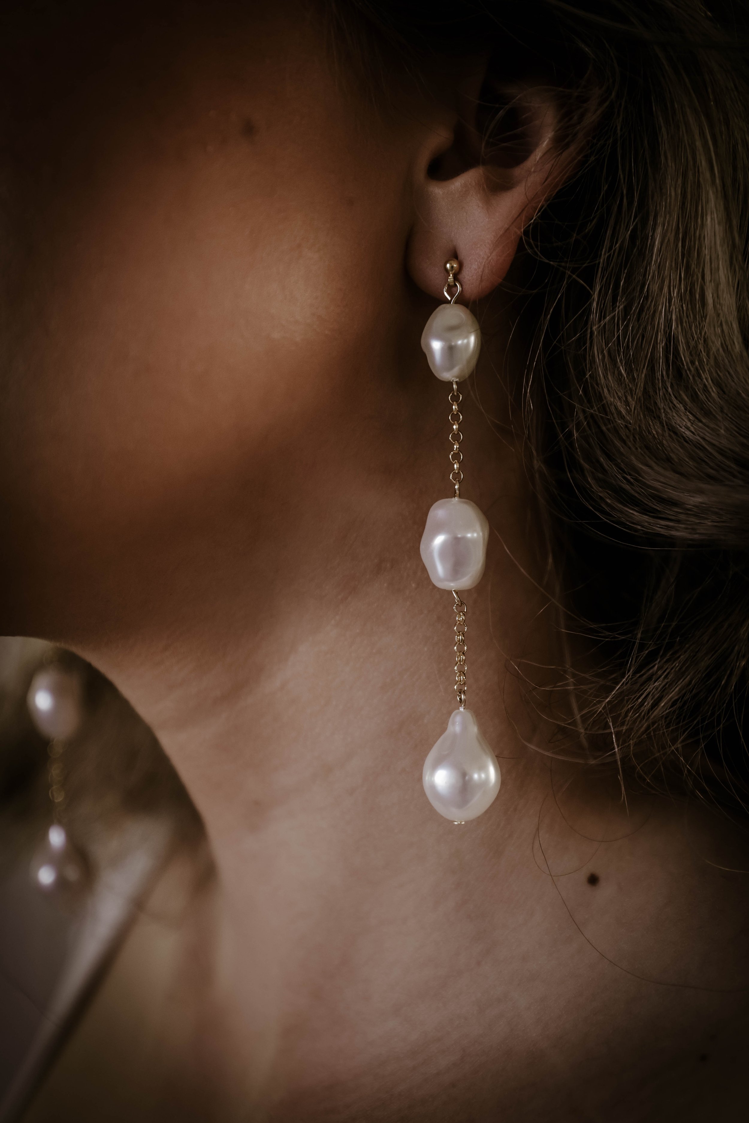 Pearl Drop Wedding Earrings (Copy)