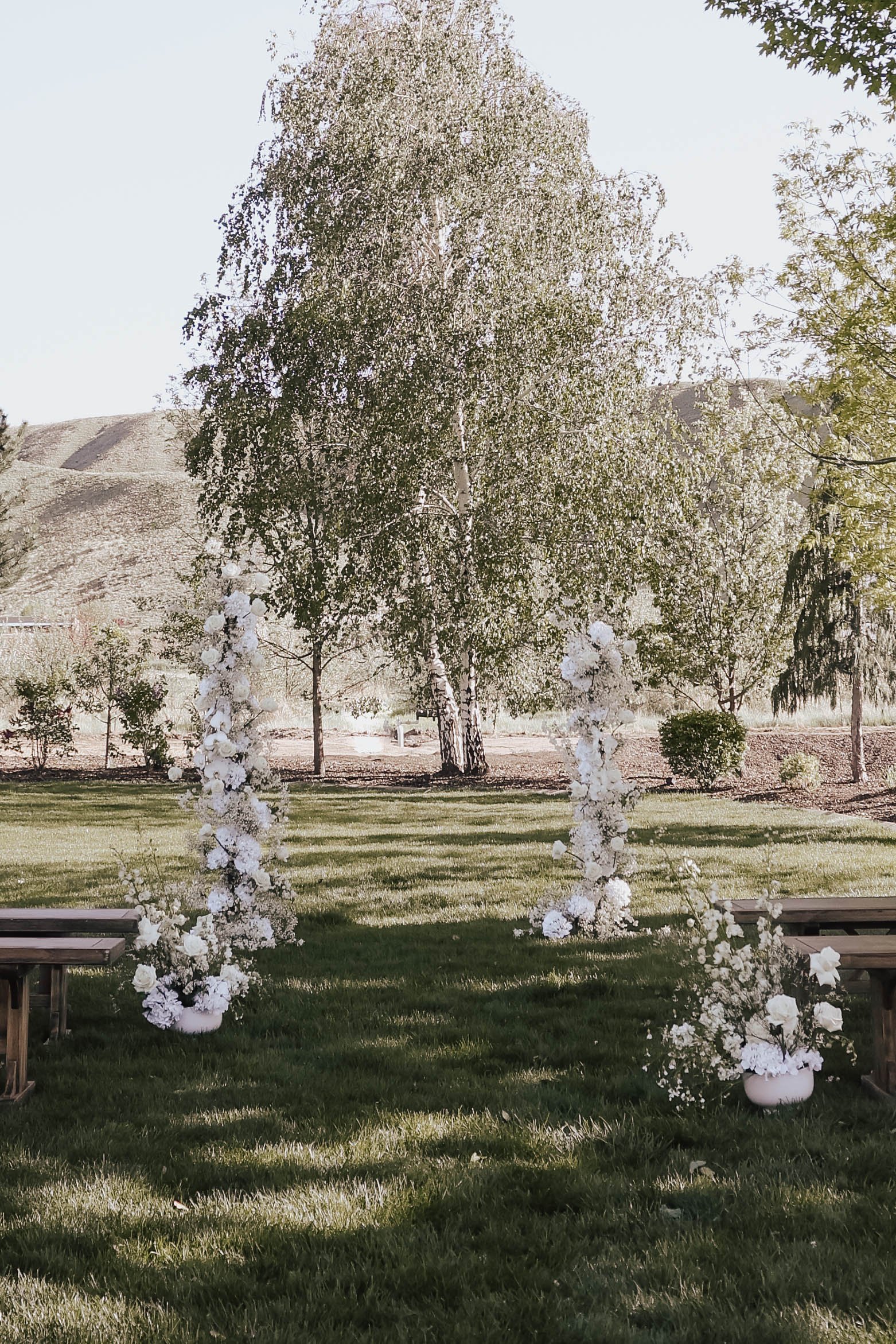 Wedding Ceremony Arch with White flowers (Copy)