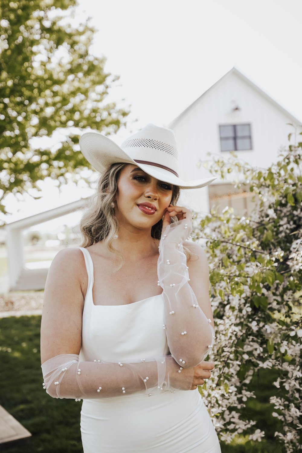 Bride in Western Hat (Copy)