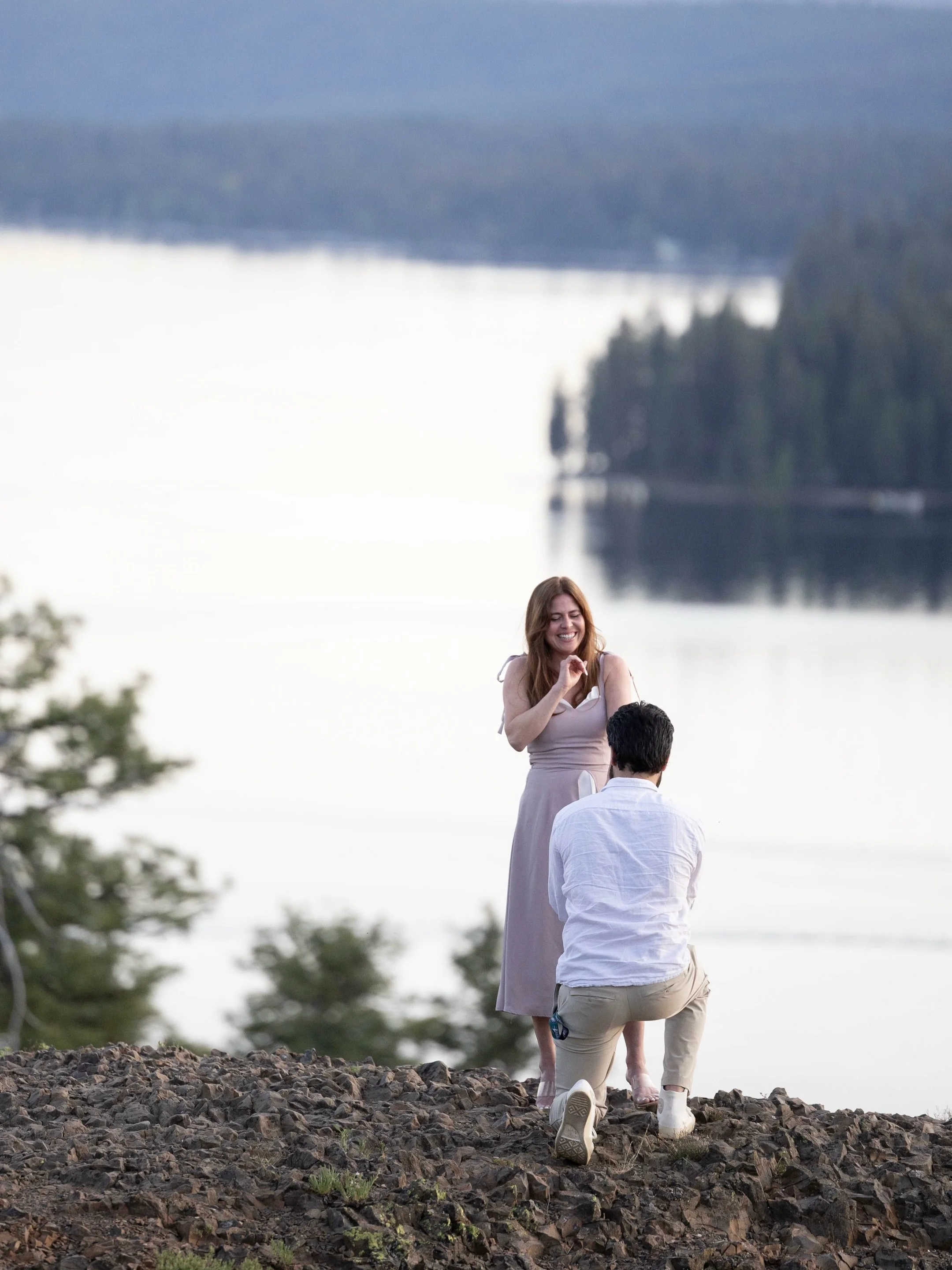She thought the were just chasing a sunset.

A short hike.
A stunning view.
A quiet moment overlooking the lake.

Then everything changed.  Witnessing the start of forever is truly an honor. 🕊️

Congratulations Eddie + Annie! 💍✨

#destinationweddin