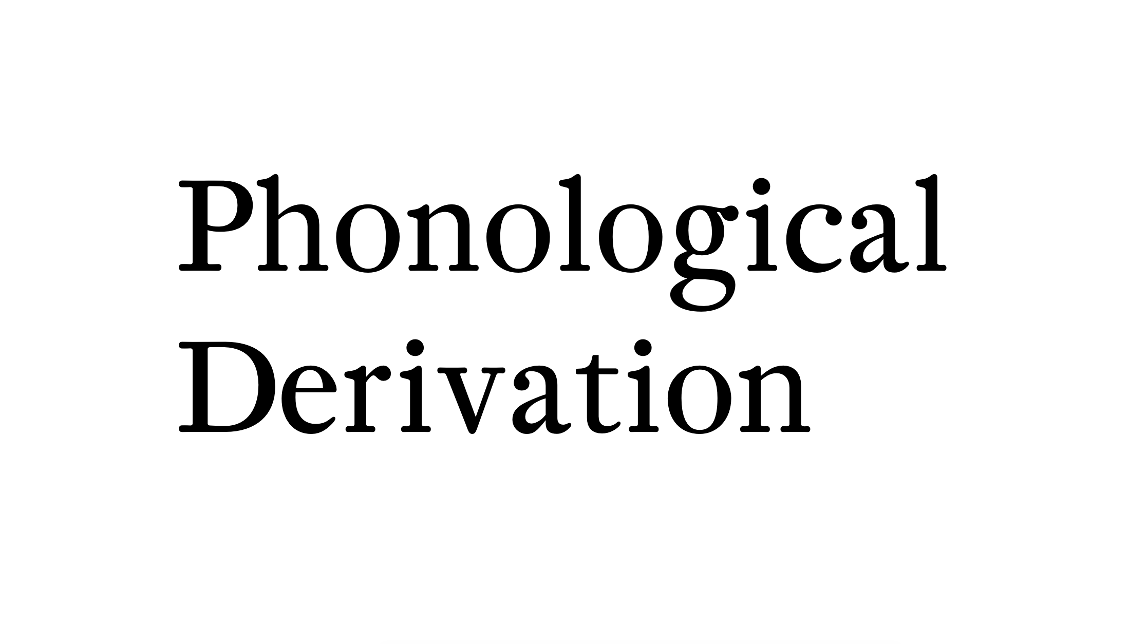 Do the words “Phonological derivation” spark any joy when I see them ? No. Does knowing that I drew those letters myself spark any joy? YES. The typeface is called Aligre and I have yet to publish it on the website !