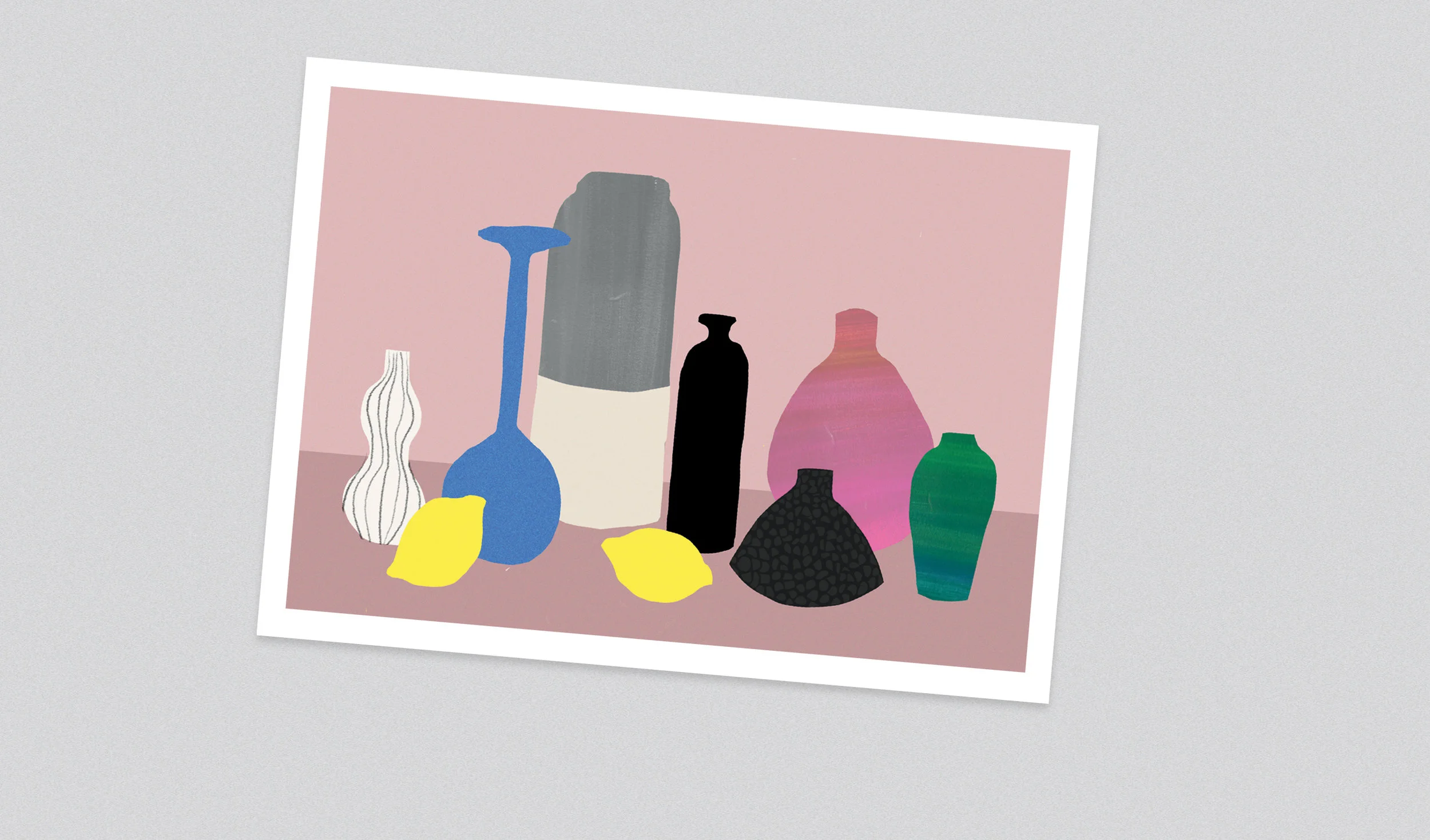 Fruits & Vases ☀︎ Personal series of illustrations