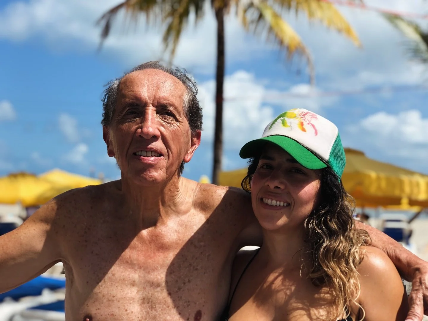 I had a dream &hellip;

I was about to pay at the register of a cafe when all of the sudden I felt a presence behind me. 

I turned around and to my surprise it was Dad.  Happy, smiling and super &ldquo;alive&rdquo;. 

I knew he wasn&rsquo;t here any