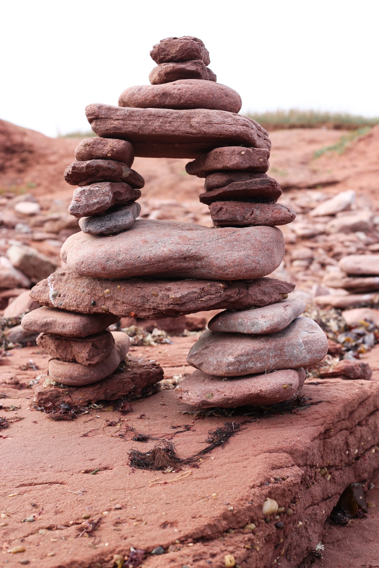 Red Rock Inukshuk @ Inukshuk Isle - North Cape, PEI