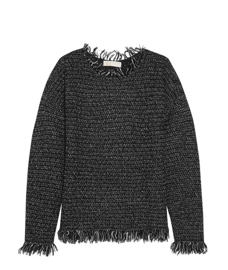 FRINGED KNITTED SWEATER