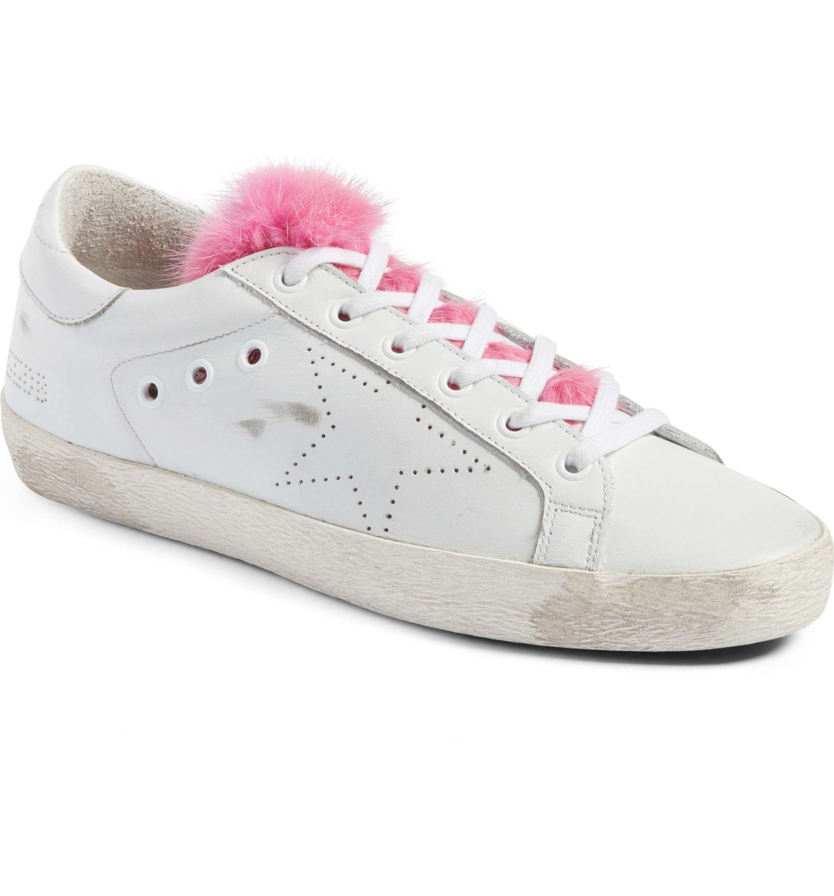 golden goose superstar geniune mink sneaker