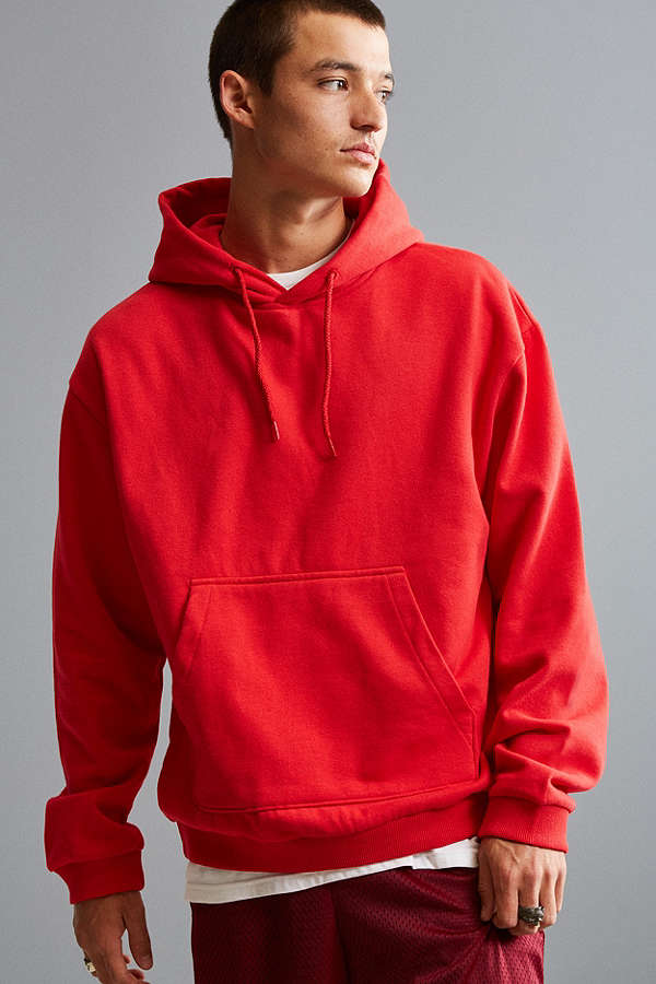 uo red hoodie