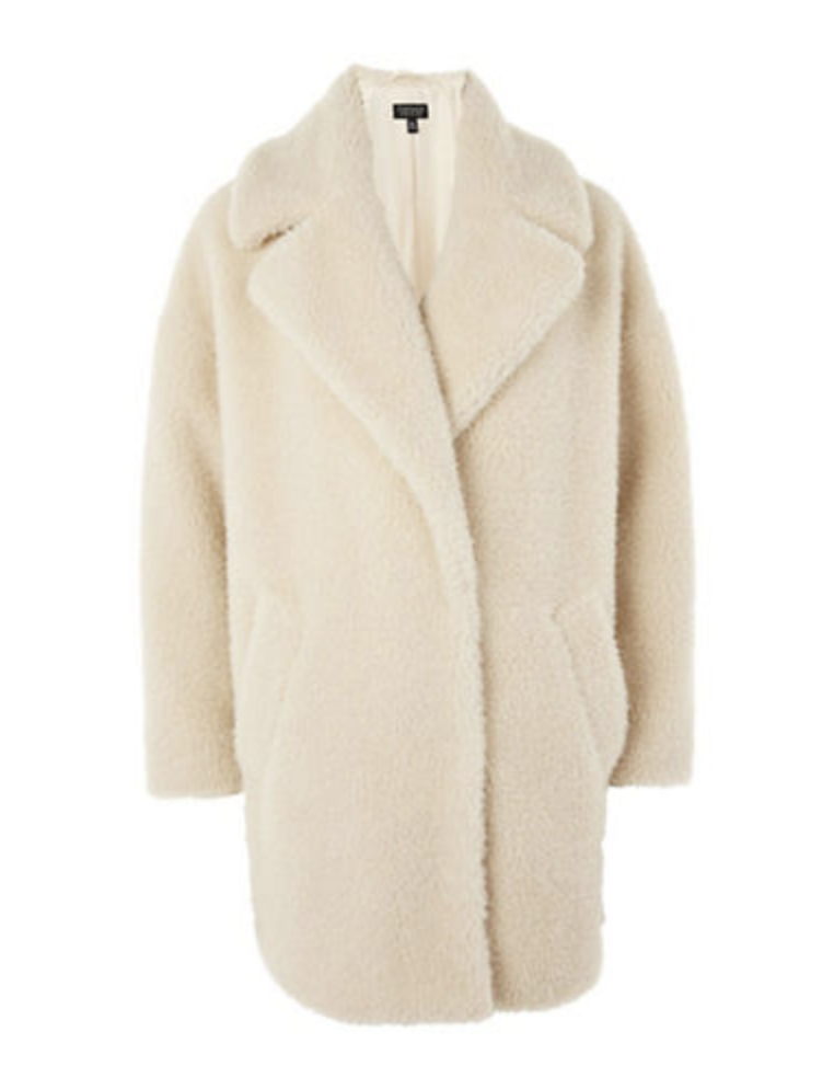 topshop fluffy coat
