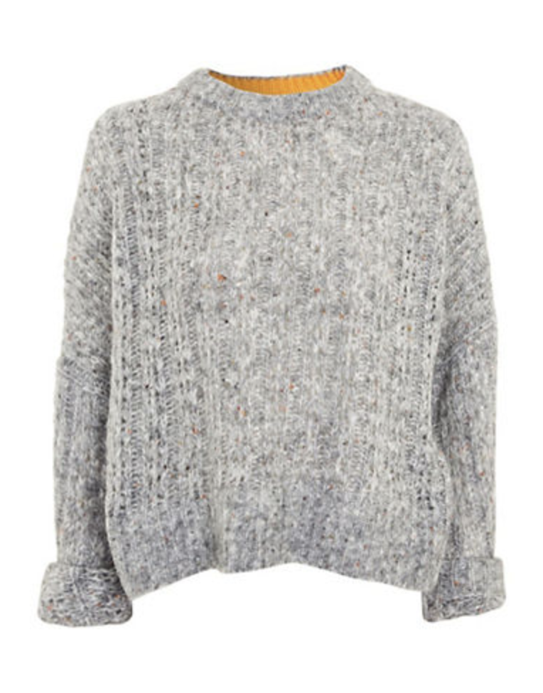 topshop neppy wool blend sweater