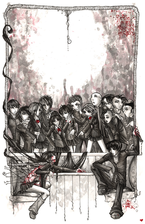 Heart.throb 2005 ink, watercolor