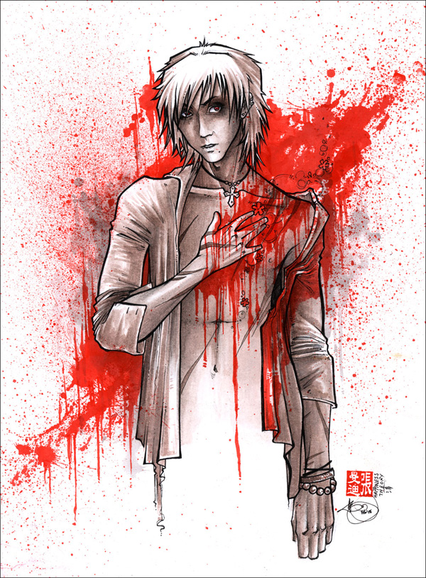 unspeakable 2008 sepia ink, watercolor