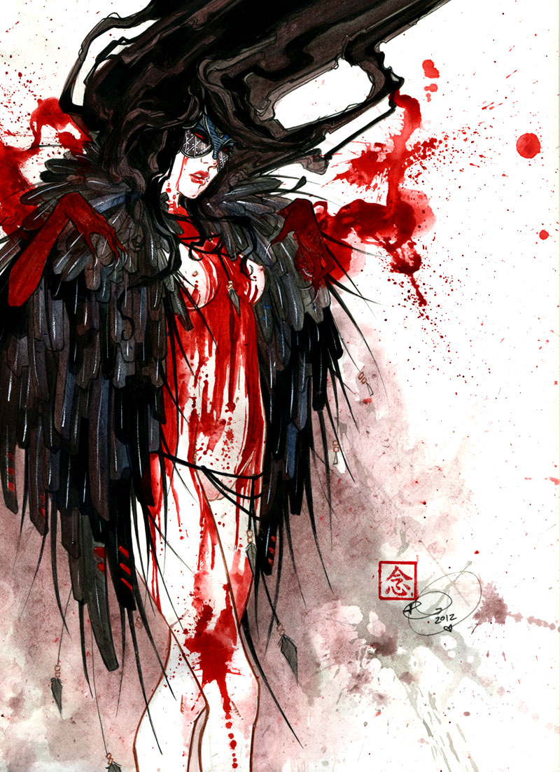 Massacre 2012 ink, watercolor, gouache