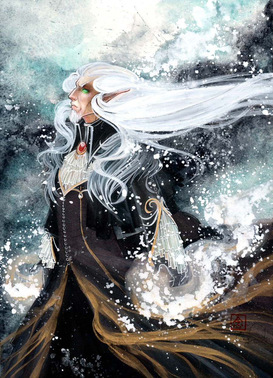 ECHO OF LIGHT watercolor, ink, gouache