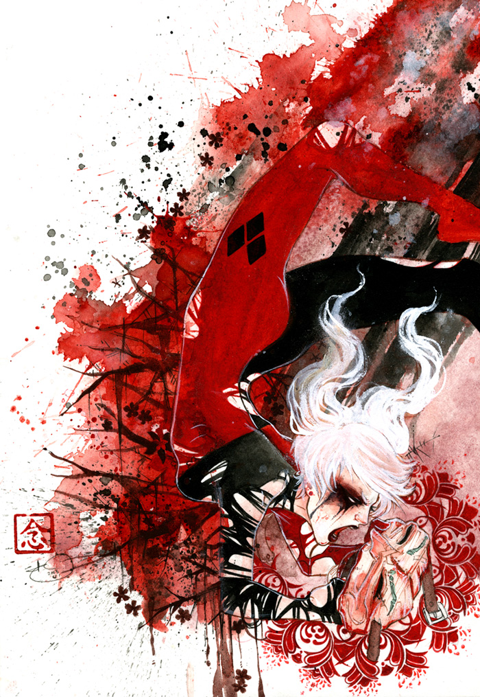 MY OLD MAN IS A BAD MAN watercolor, ink, gouache