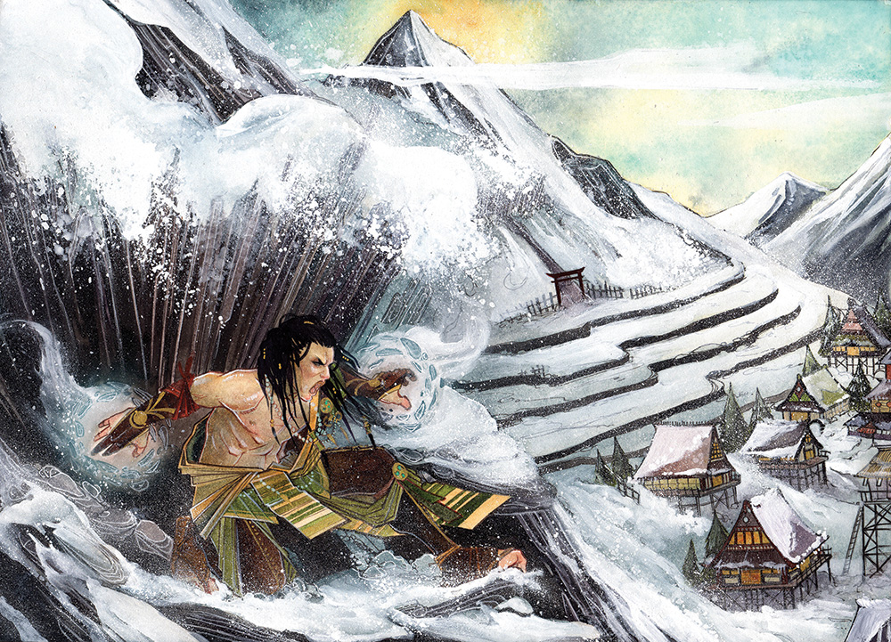 protectorate \\ watercolor, ink, gouache