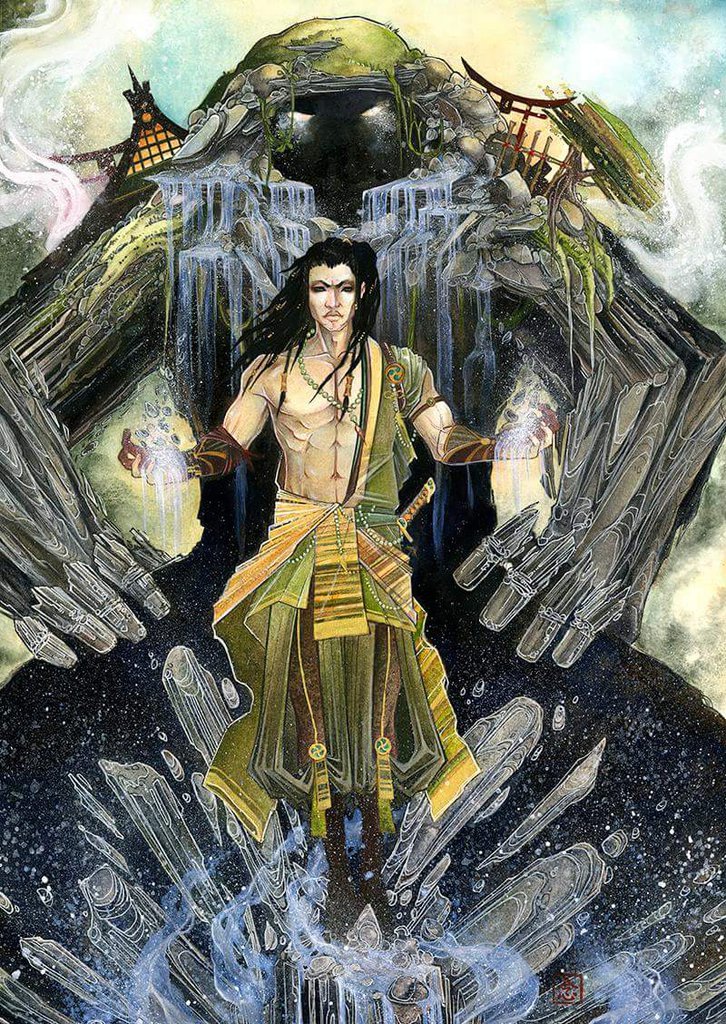 summoner \\ watercolor, ink, gouache
