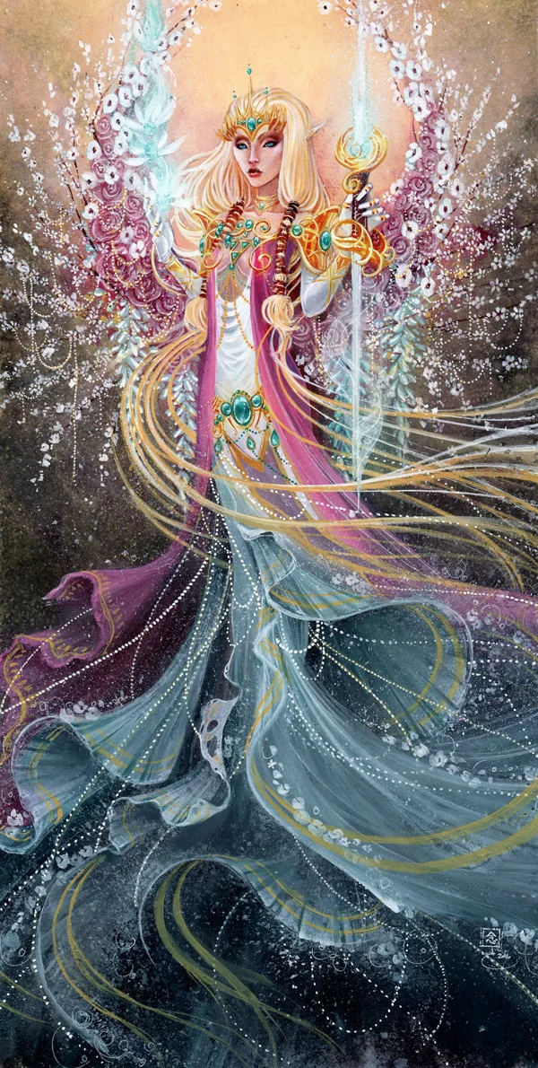 Empyrean \\ 11x22 \\&nbsp;watercolor, gouache, acrylic