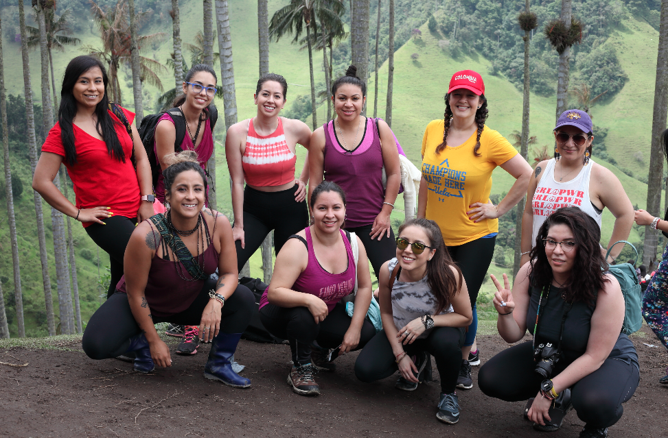 Casual poses after serious hike, VALLE COCORA, 2018